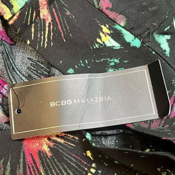 New! NWT BCBG Maxazria Multicolored Floral Wide Leg Pants Small - Picture 6 of 12